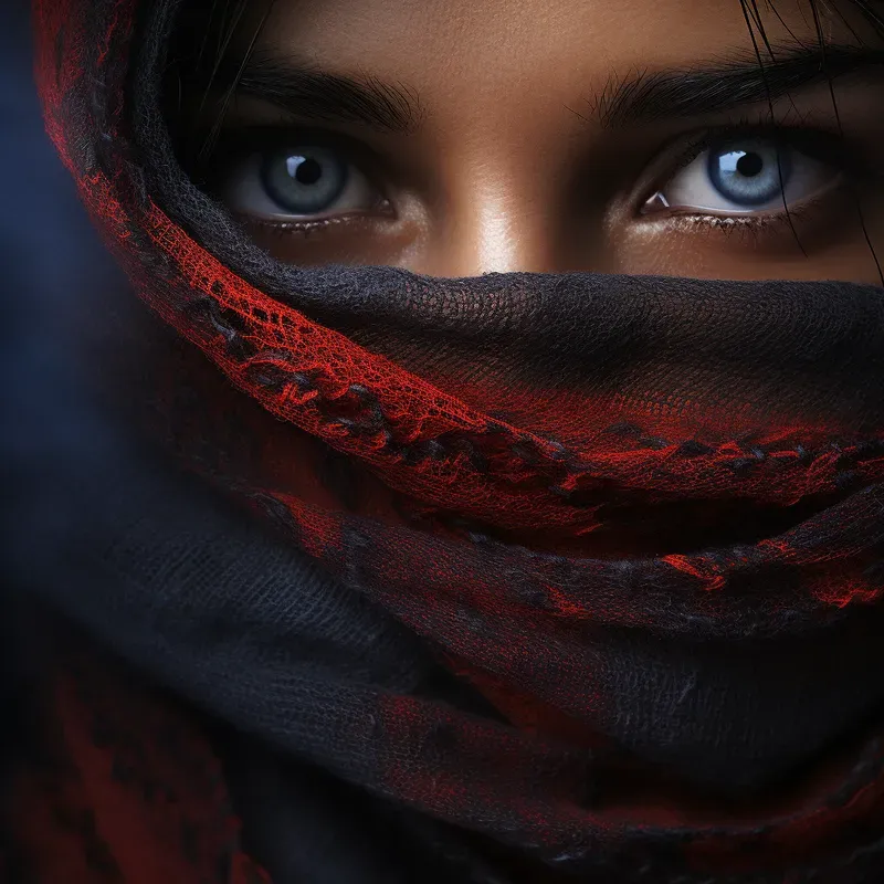 Mysterious Women In Scarves