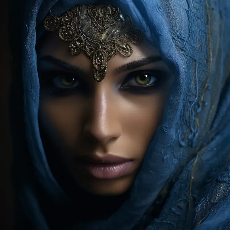 Mysterious Women In Scarves