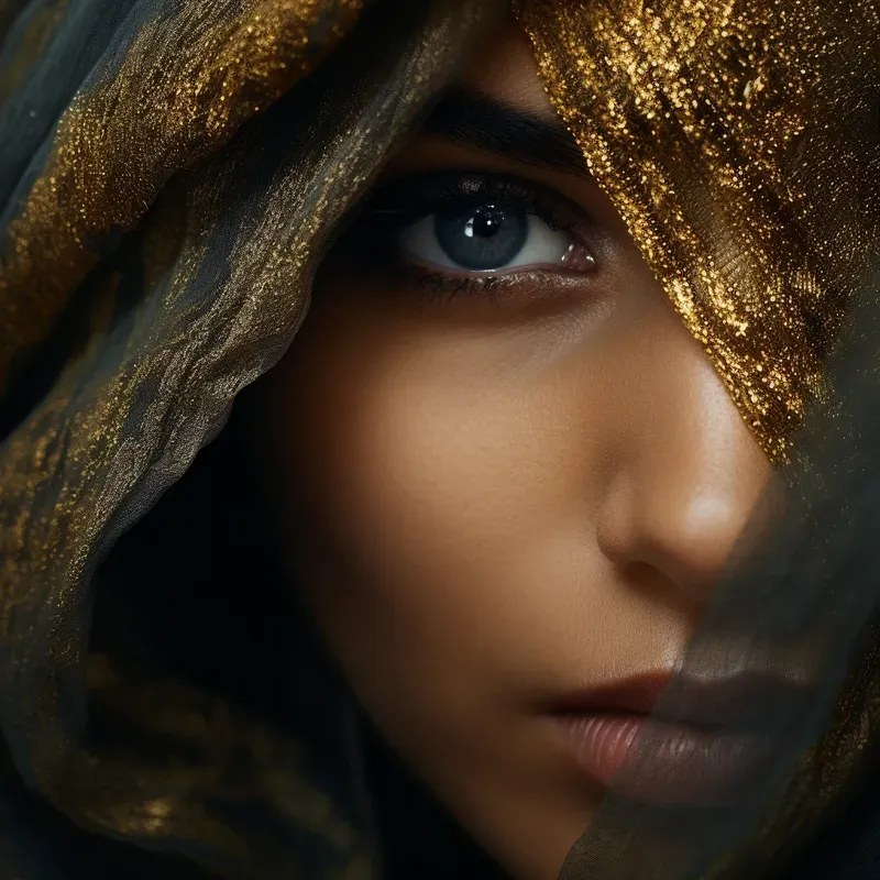 Mysterious Women In Scarves
