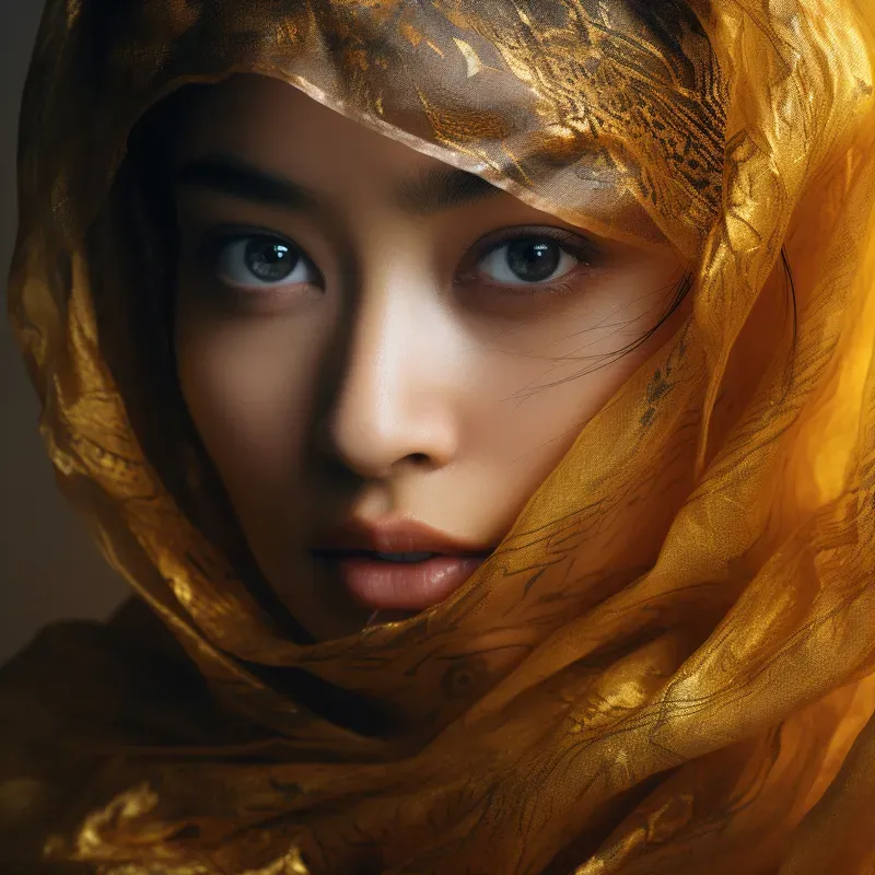 Mysterious Women In Scarves