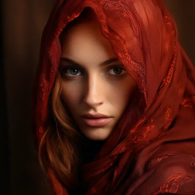 Mysterious Women In Scarves
