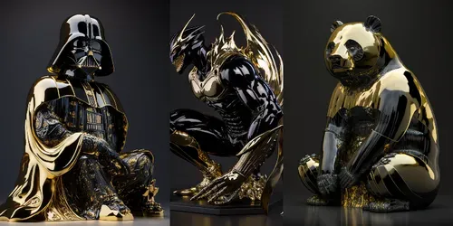 Sculptures generated by midjourney
