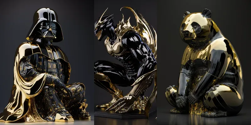 Sculptures generated by undefined