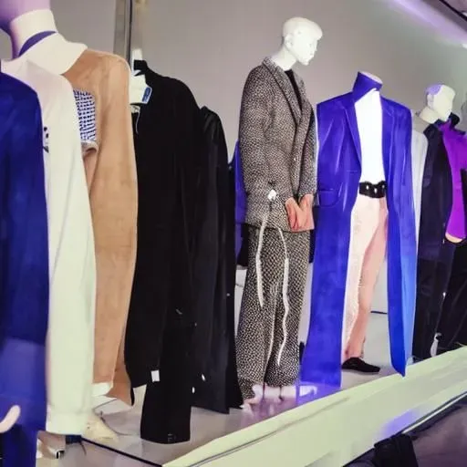 Vaporwave Mannequin Clothing Display