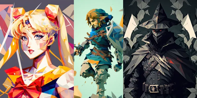 Polygon Character Art generated by undefined