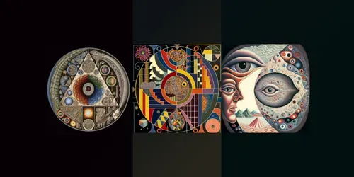 Abstract Motifs generated by midjourney
