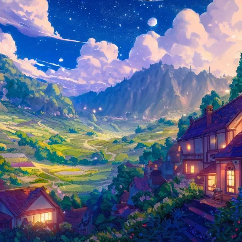 Magical Anime Landscape Ghibli Sceneries