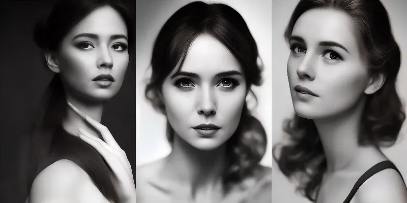 High Quality Female Portraits generated by undefined