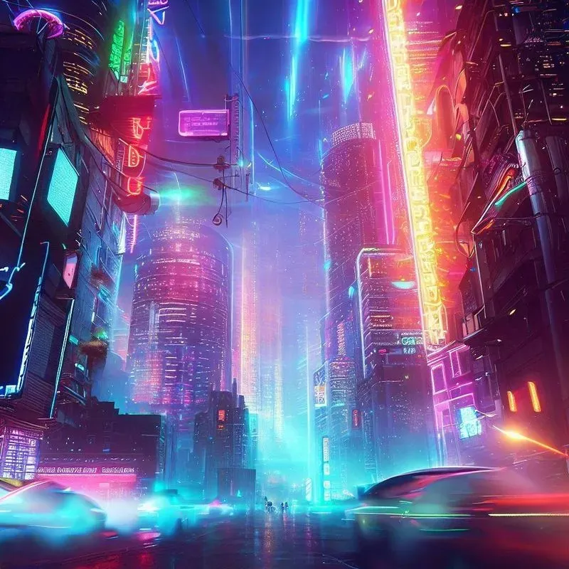 Neon Cyberpunk Cityscapes