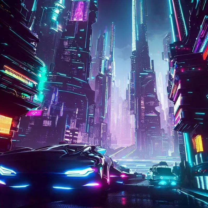 Neon Cyberpunk Cityscapes