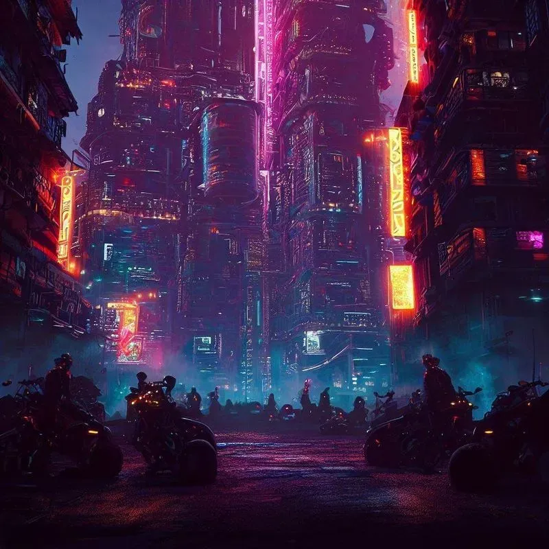 Neon Cyberpunk Cityscapes