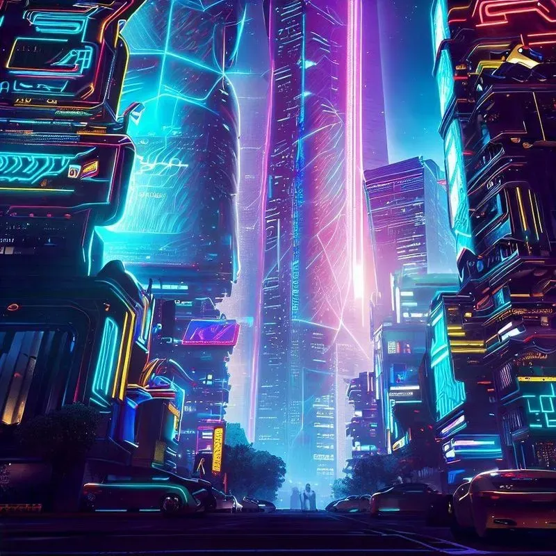 Neon Cyberpunk Cityscapes