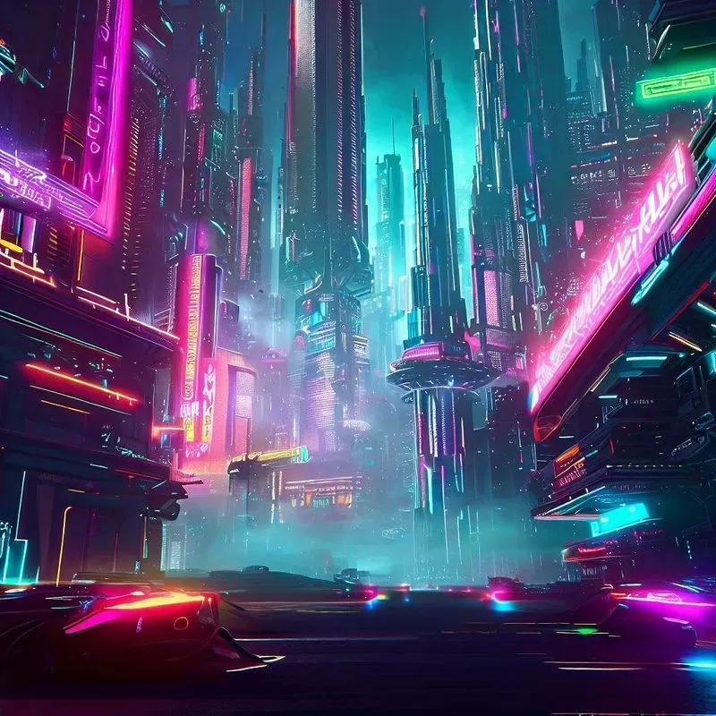 Neon Cyberpunk Cityscapes