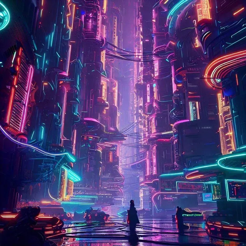 Neon Cyberpunk Cityscapes