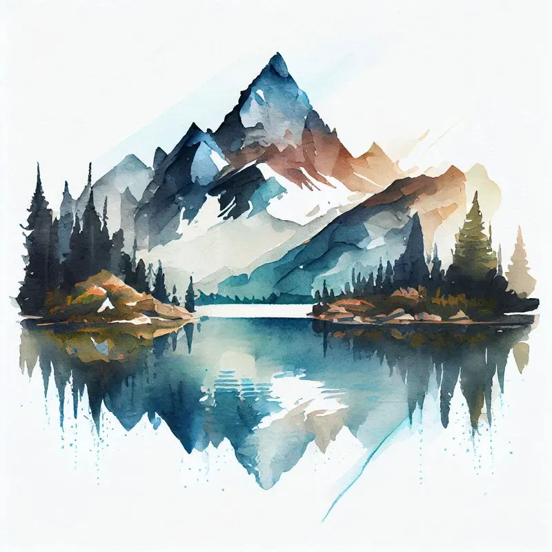 Isolated Watercolor Art Prints