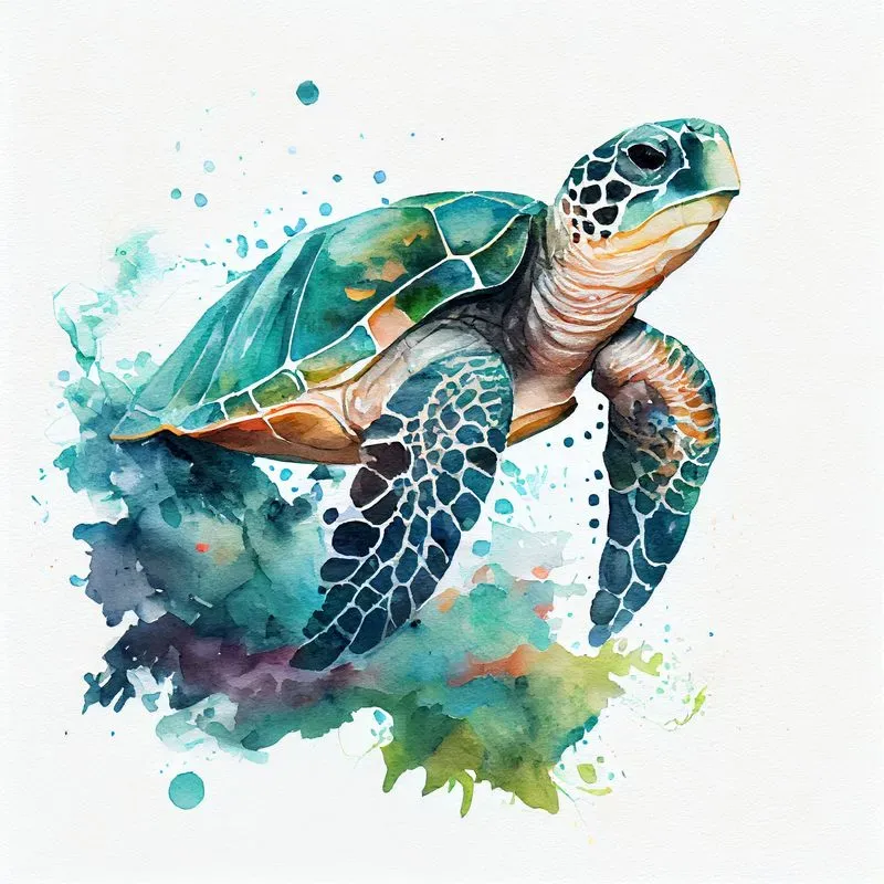 Isolated Watercolor Art Prints