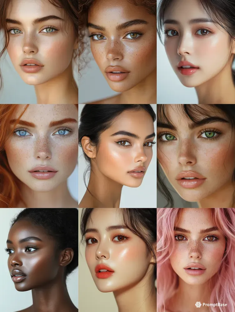 Girls Closeup Portraits