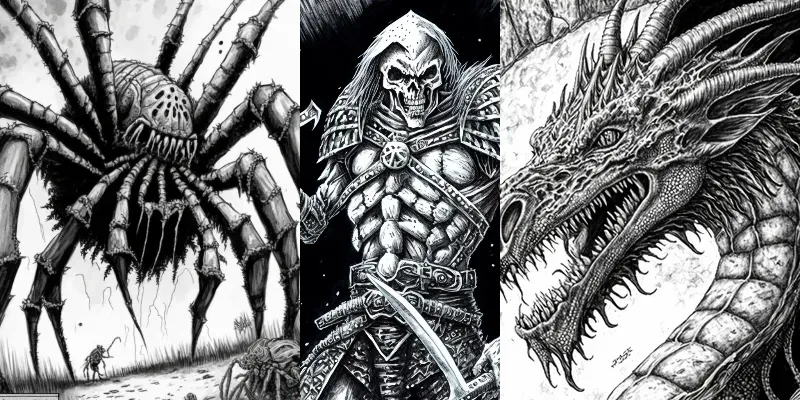 DND Monsters And Villains generated by undefined