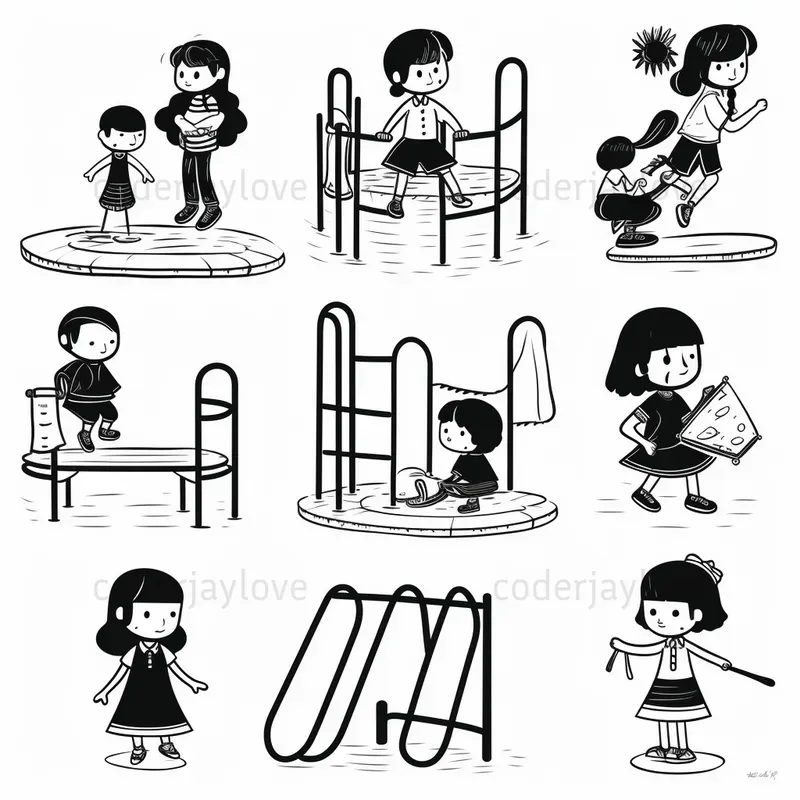 Minimalistic Activity Illustrations