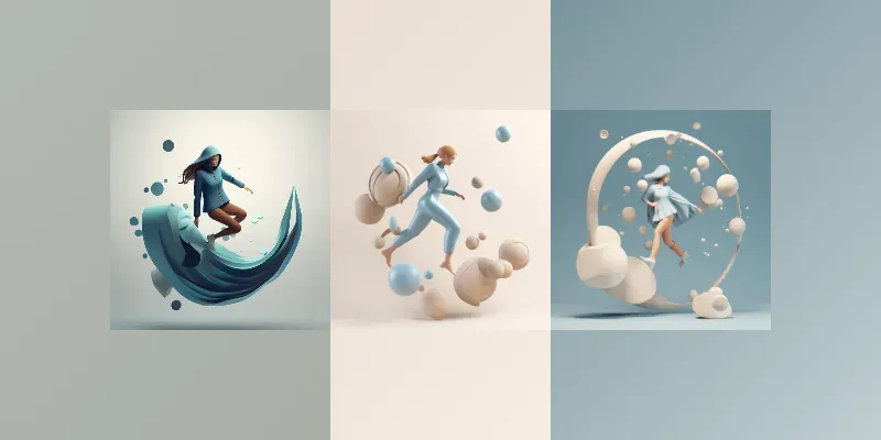 Luminous 3D Daily Objects For Socials generated by undefined