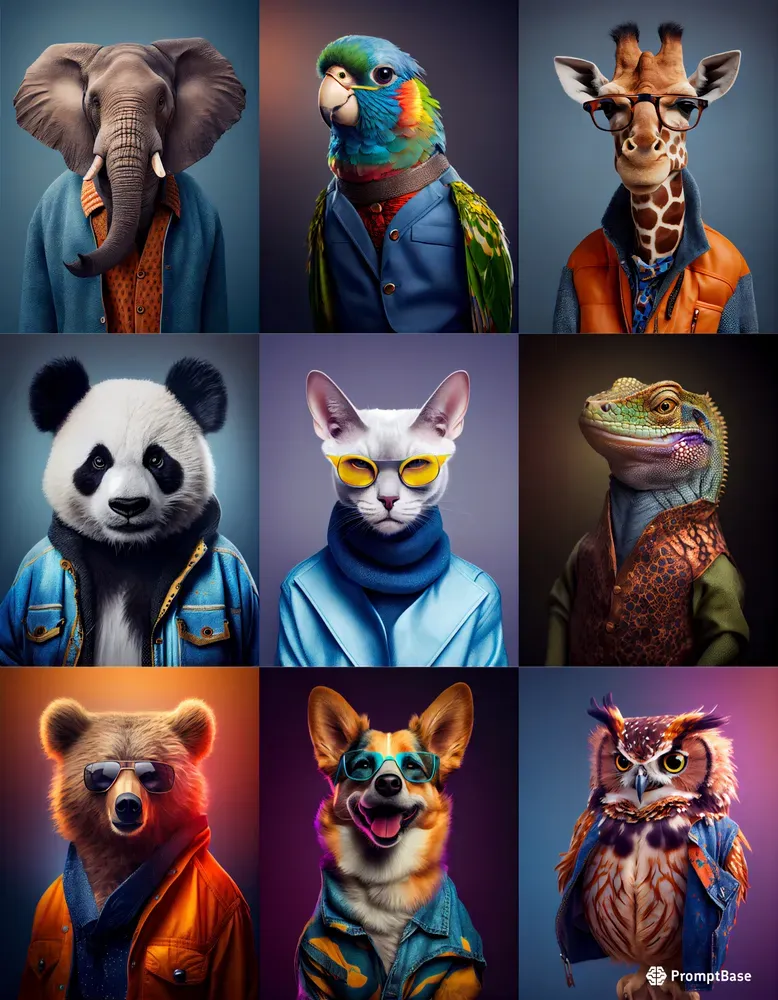Fashion Portrait Animals