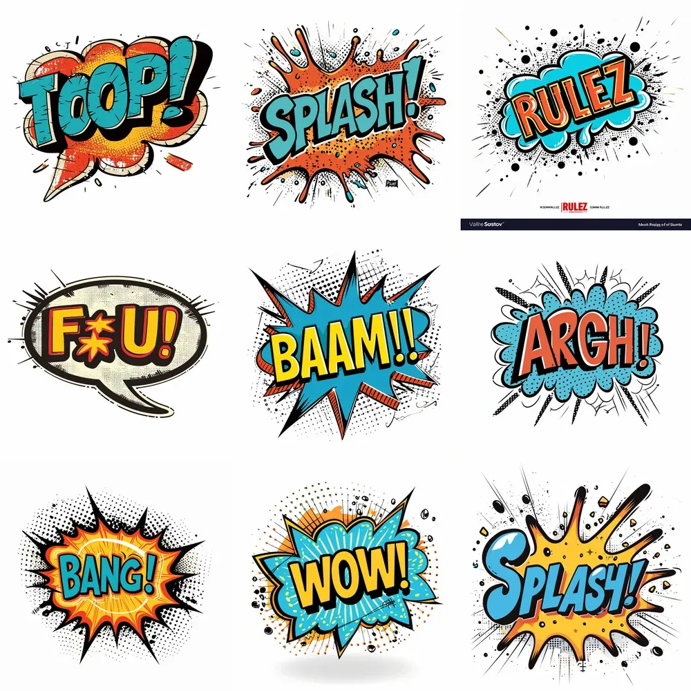 Classic Comic Speech Bubbles