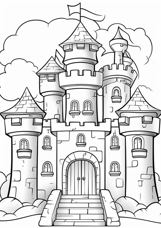 Simple Coloring Pages For Kids