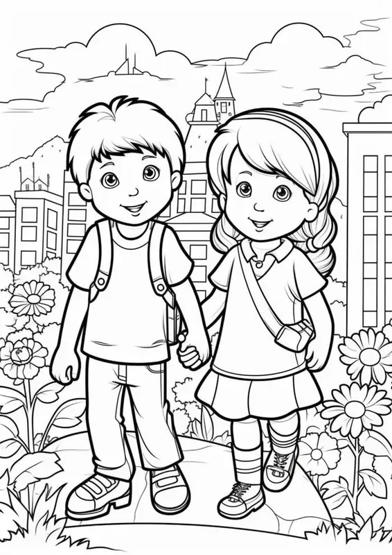 Simple Coloring Pages For Kids