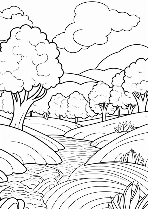Simple Coloring Pages For Kids