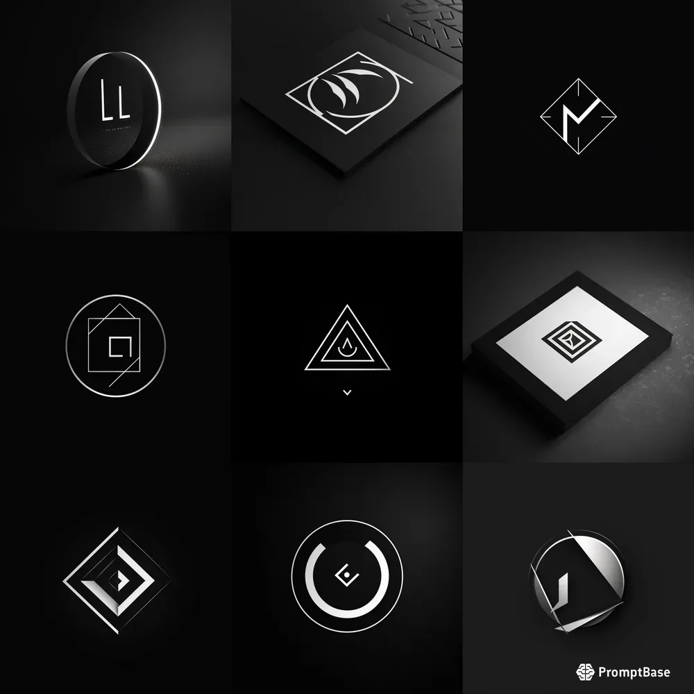 Black And White Minimalist Logos