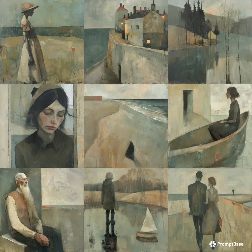 Brushstroke Soft Tones