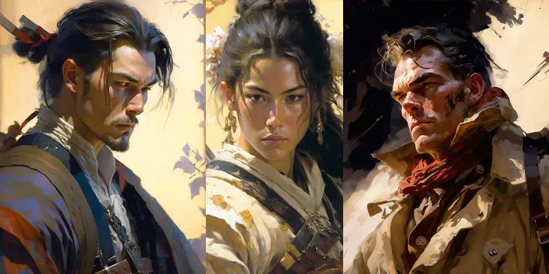 Action Portraits generated by undefined