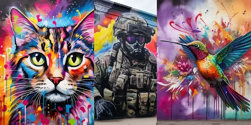 Simple Street Art Graffitis generated by undefined
