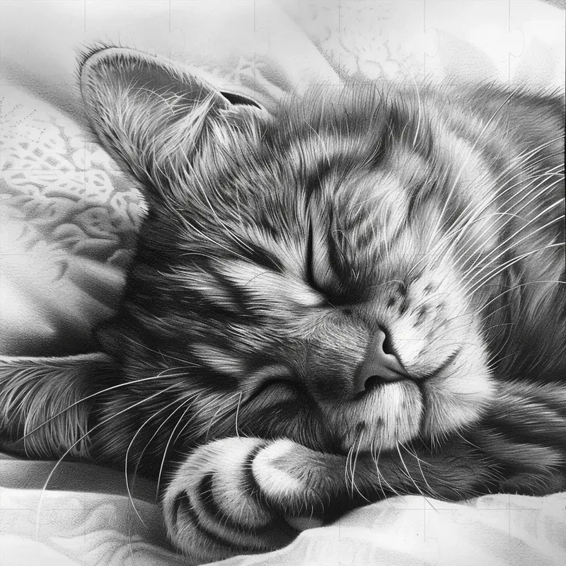Detailed Pencil Drawing Art