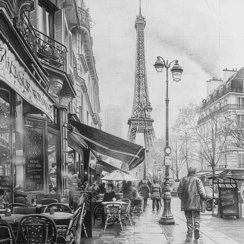 Detailed Pencil Drawing Art