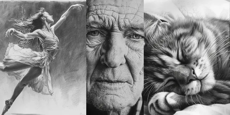 Detailed Pencil Drawing Art generated by undefined