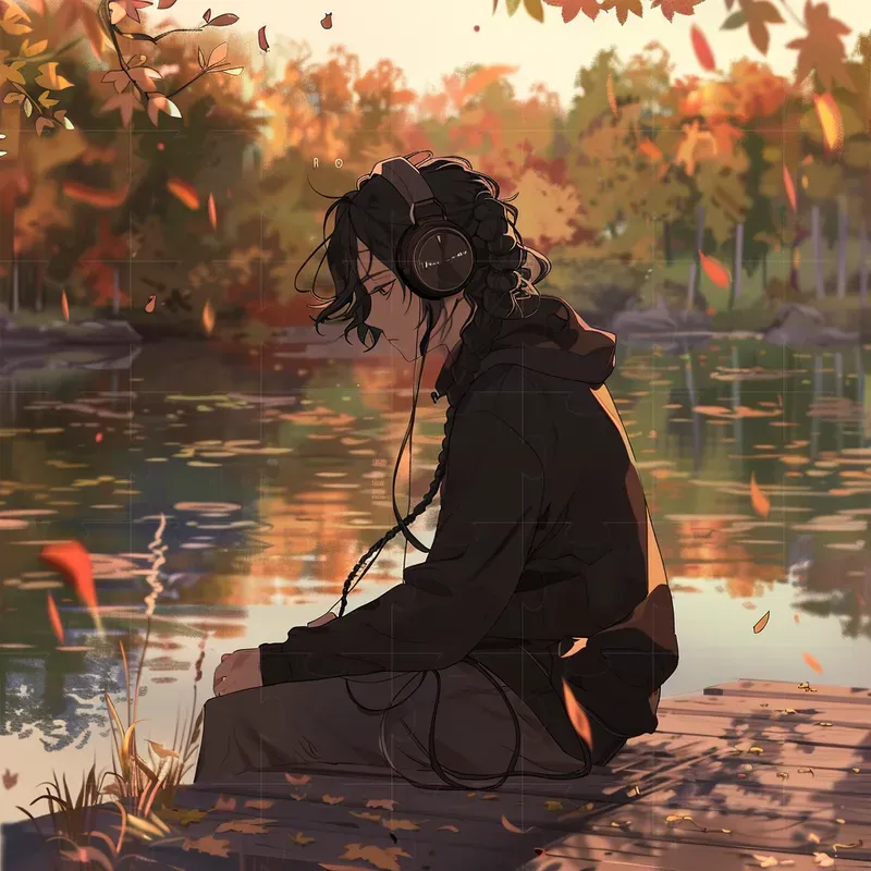 Beautiful Autumn Lofi Anime Thumbnails