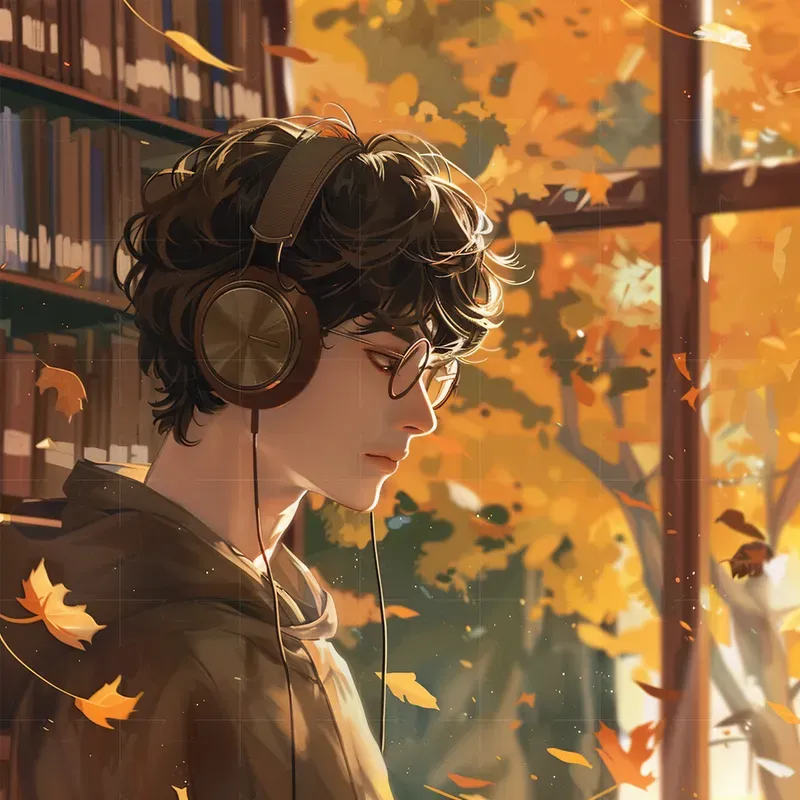 Beautiful Autumn Lofi Anime Thumbnails