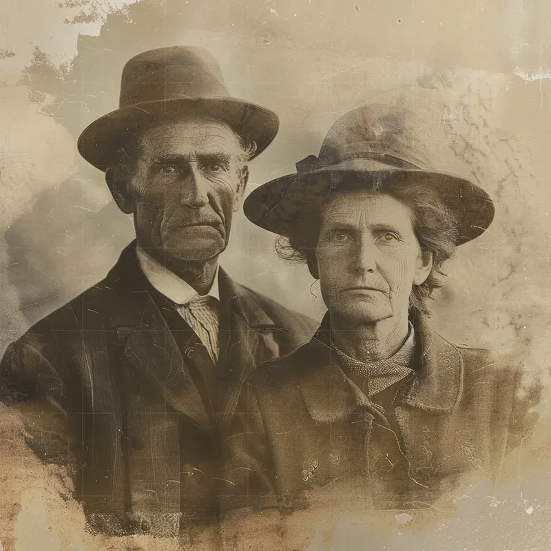 Realistic Vintage Family Photographs