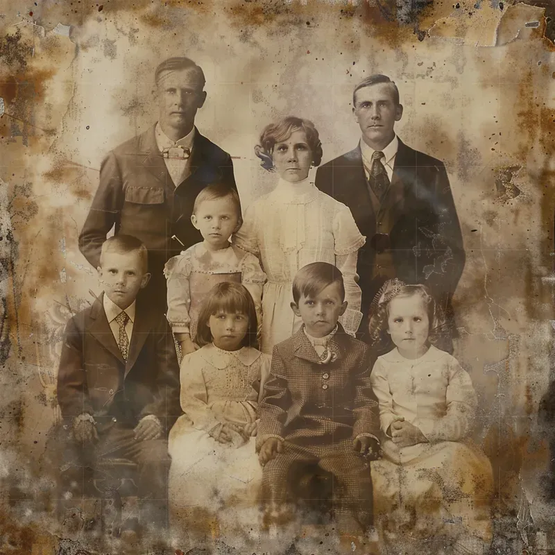 Realistic Vintage Family Photographs