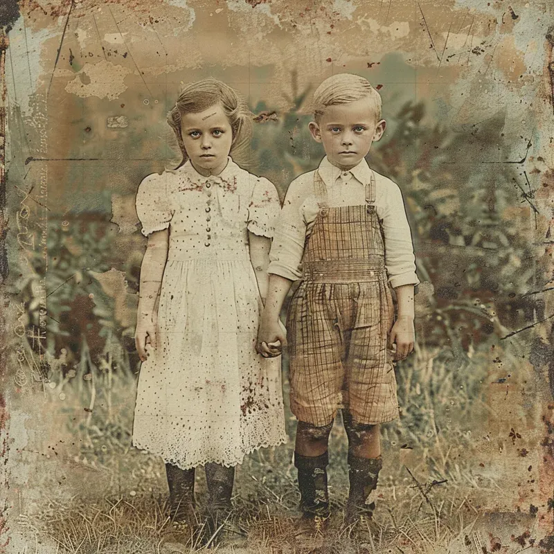 Realistic Vintage Family Photographs