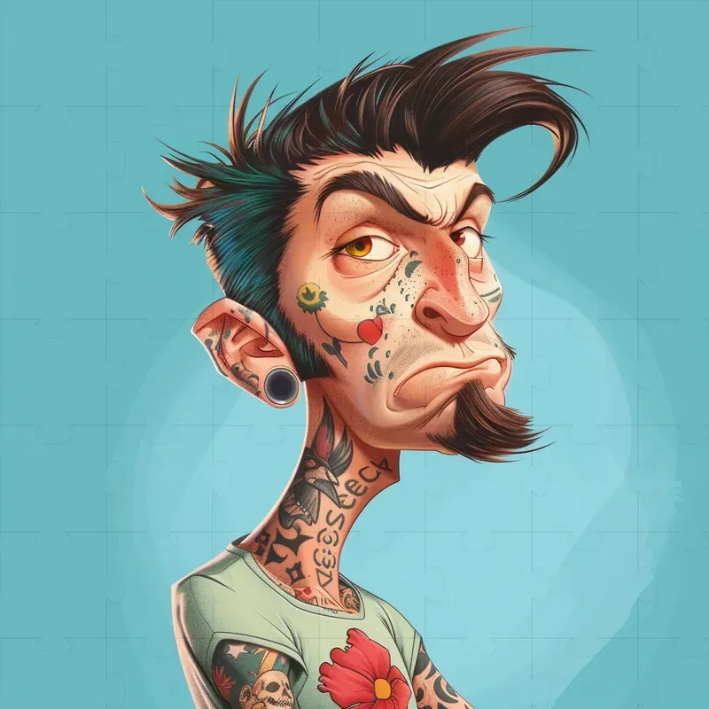 Humorous Caricature Portrait Cartoons
