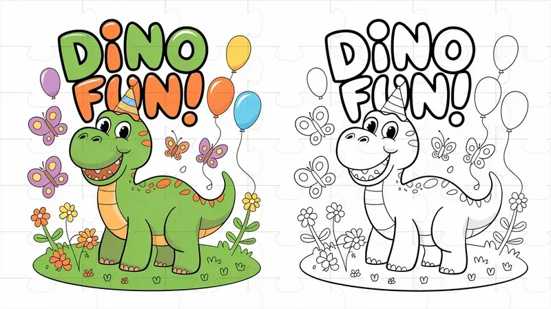 Coloring Book Illustrations With Examples
