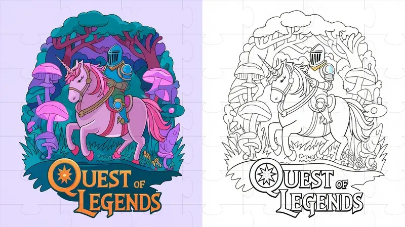 Coloring Book Illustrations With Examples