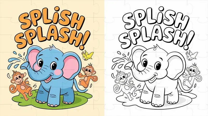 Coloring Book Illustrations With Examples