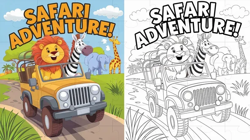 Coloring Book Illustrations With Examples