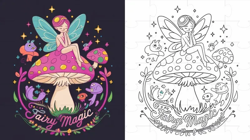 Coloring Book Illustrations With Examples