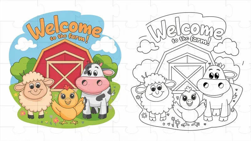 Coloring Book Illustrations With Examples