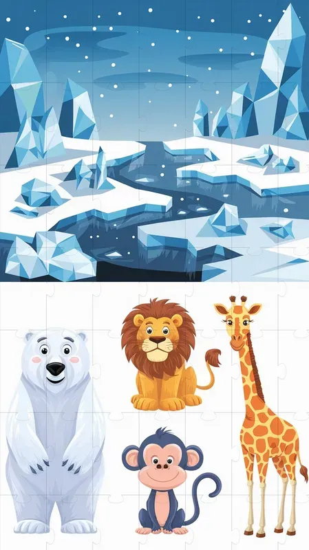 Educational Animal Habitat Illustrations