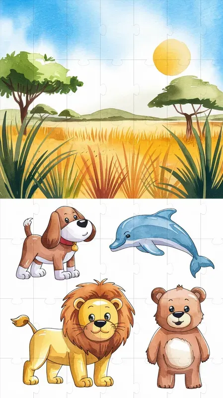 Educational Animal Habitat Illustrations